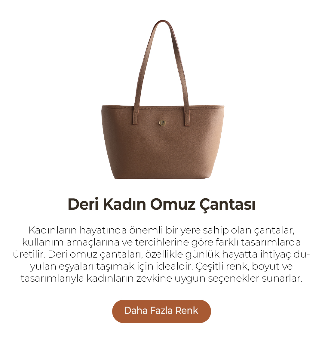deri kadın omuz çantası